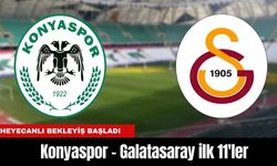 Konyaspor - Galatasaray ilk 11'ler belli oldu