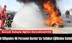 16 Bölgeden 96 Personel Burdur’da Tatbikat Eğitimine Katıldı