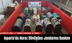 Isparta’da Horoz Dövüşüne Jandarma Baskını