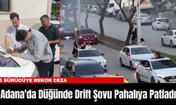 Adana'da Düğünde Drift Şovu Pahalıya Patladı
