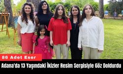 Adana'da 13 Yaşındaki İkizler Resim Sergisiyle Göz Doldurdu
