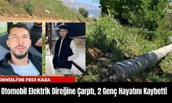 Denizli’de Feci Kaza: Otomobil Elektrik Direğine Çarptı, 2 Genç Hayatını Kaybetti