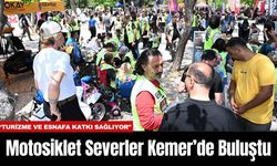 Motosiklet Severler Kemer’de Buluştu