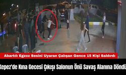 Kepez'de Kına Gecesi Çıkışı Salonun Önü Savaş Alanına Döndü
