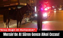 Mersin’de At Süren Gence Alkol Cezası!