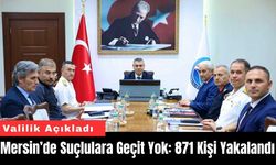Mersin’de Suçlulara Geçit Yok: 871 Kişi Yakalandı