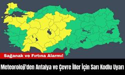 Meteoroloji'den Antalya ve Çevre İller İçin Sarı Kodlu Uyarı
