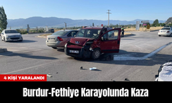 Burdur-Fethiye Karayolunda Kaza: 4 Kişi Yaralandı