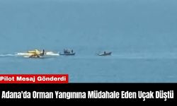 Adana'da Orman Yangınına Müdahale Eden Uçak Düştü