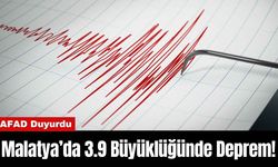 AFAD Duyurdu: Malatya’da 3.9 Büyüklüğünde Deprem!