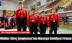 Minikler Güreş Şampiyonası’nda Manavgat Belediyesi Fırtınası