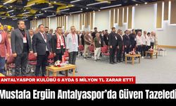 Mustafa Ergün Antalyaspor’da Güven Tazeledi