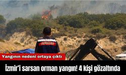 İzmir’i sarsan orman yangın! 4 kişi gözaltında