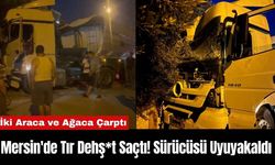 Mersin'de Tır Dehş*t Saçtı! Sürücüsü Uyuyakaldı
