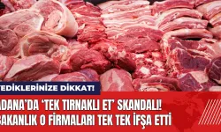 Adana’da tek tırnaklı et skandalı! Bakanlık o firmaları ifşa etti