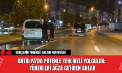 Antalya'da patenle tehlikeli yolculuk: Yürekleri ağza getiren anlar