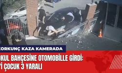 Narlıdere'de korkunç kaza: Okul bahçesine otomobille girdi