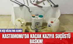 Kastamonu'da Kaçak Kazıya Suçüstü Baskın! İki Kişi Gözaltına Alındı