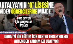 Antalya'nın o lisesine giden öğrencilere ANTEMDER'den maddi destek!