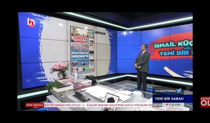 Antalya'nın kalbi Saraçhane'de manşeti Halk TV ekranlarında