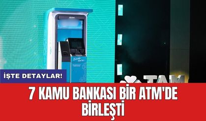 7 kamu bankası bir ATM'de birleşti
