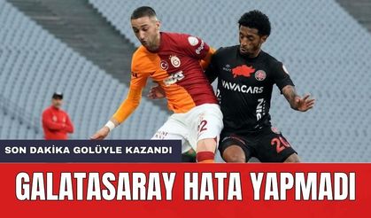 Galatasaray Şampiyonluk Yolunda Hata Yapmadı