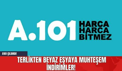 A101 Çıldırdı! Terlikten Beyaz Eşyaya Muhteşem İndirimler!