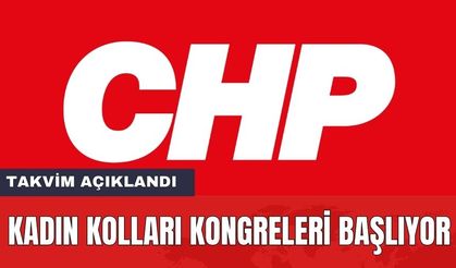 CHP'de Kadın Kolları Kongreleri Başlıyor