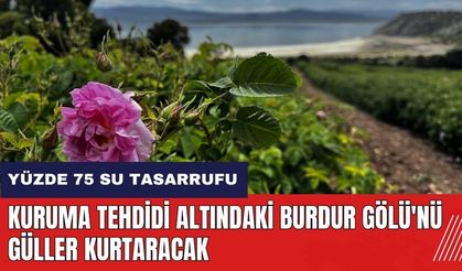 Kuruma tehdidi altındaki Burdur Gölü'nü güller kurtaracak