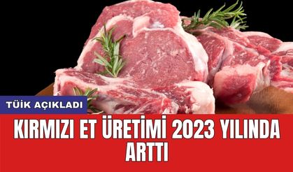 TÜİK açıkladı: Kırmızı et üretimi 2023 yılında arttı