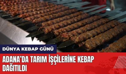 Dünya Kebap Günü'nde tarım işçilerine kebap dağıtıldı