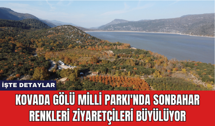 Kovada Gölü Milli Parkı'nda Sonbahar Renkleri Ziyaretçileri Büyülüyor