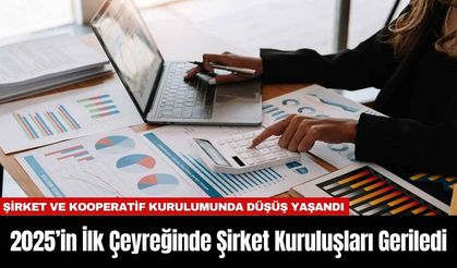 2025’in İlk Çeyreğinde Şirket Kuruluşları Geriledi