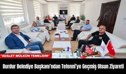 Burdur Belediye Başkanı’ndan Tefenni’ye Geçmiş Olsun Ziyareti