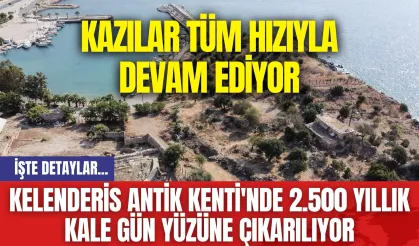 Kelenderis Antik Kenti'nde 2.500 Yıllık Kale Gün Yüzüne Çıkarılıyor