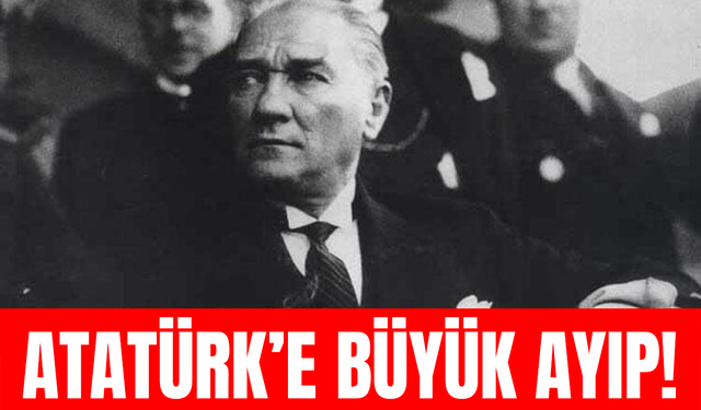 Antalya'da büyük tepki! Atatürk'e büyük ayıp