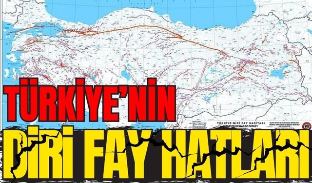 Türkiye'de bu 45 il diri fay hattı üzerinde