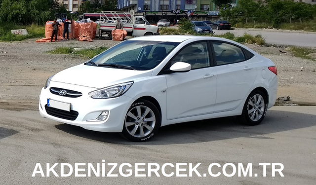 İcradan satılık 2016 model Hyundai Accent Blue marka araç