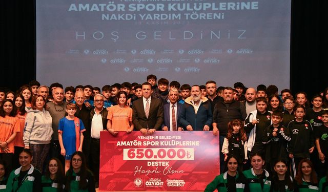 Mersin Yenişehir Belediyesi'nden 51 amatör kulübüne650 bin TL destek