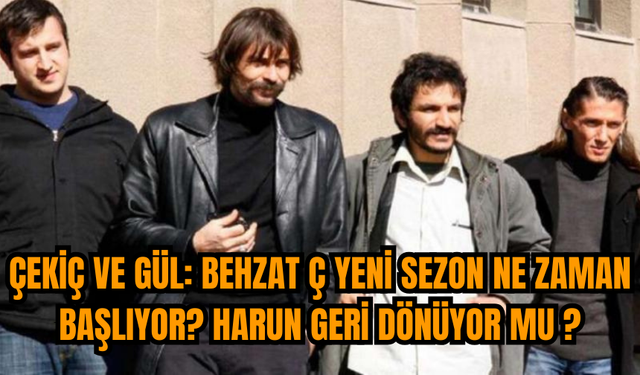 Çekiç ve Gül: Behzat Ç yeni sezon ne zaman başlıyor? Harun geri dönüyor mu ?