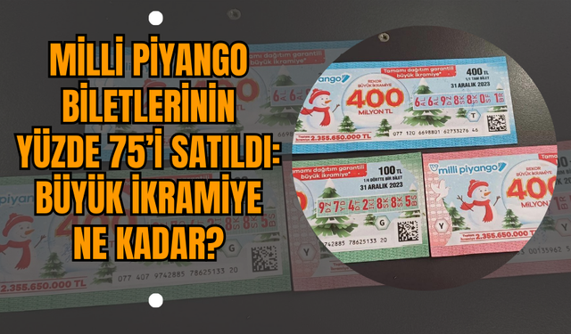 Milli Piyango Biletlerinin Yüzde 75’i Satıldı: Büyük İkramiye Ne Kadar?