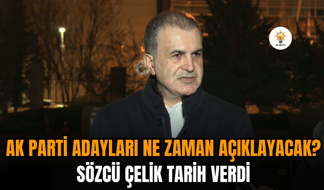 AK Parti adayları ne zaman açıklayacak? Sözcü Çelik tarih verdi!