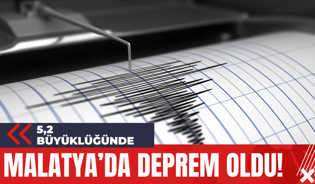 Malatya’da deprem oldu!