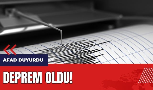 AFAD açıkladı: Antalya'da korkutan deprem!