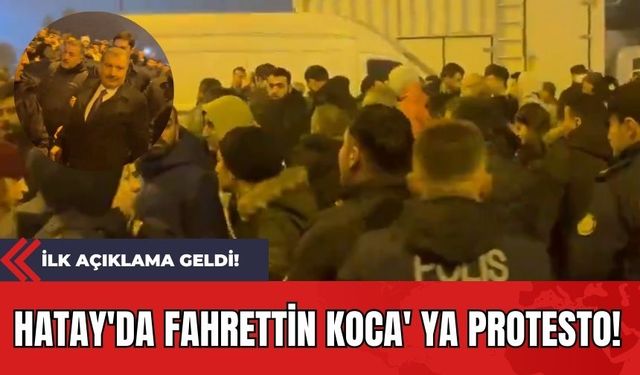 Hatay'da Fahrettin Koca' ya Protesto! İlk Açıklama Geldi!