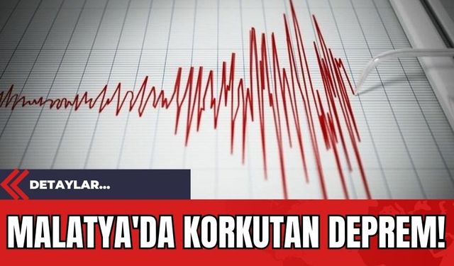 Malatya'da Korkutan Deprem!