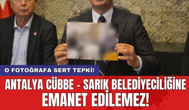 Antalya cübbe - sarık belediyeciliğine emanet edilemez: O fotoğrafa sert tepki!