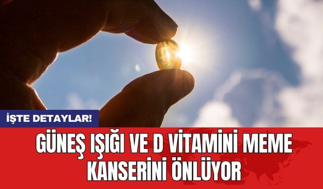 Güneş ışığı ve D vitamini meme kanserini önlüyor