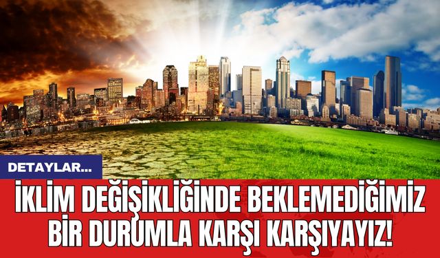 İklim Değişikliğinde Beklemediğimiz Bir Durumla Karşı Karşıyayız!