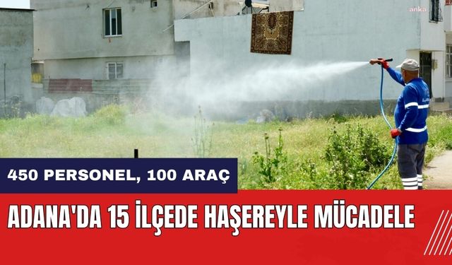 Adana'da 15 ilçede haşereyle mücadele ediliyor